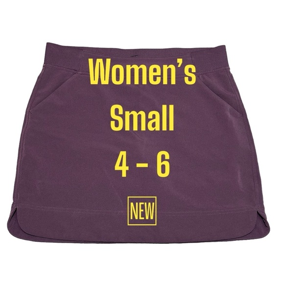 Women's Golf 32 Degrees Small 4 - 6 Skort Leggings Active Purple Flat Front New - Picture 2 of 7